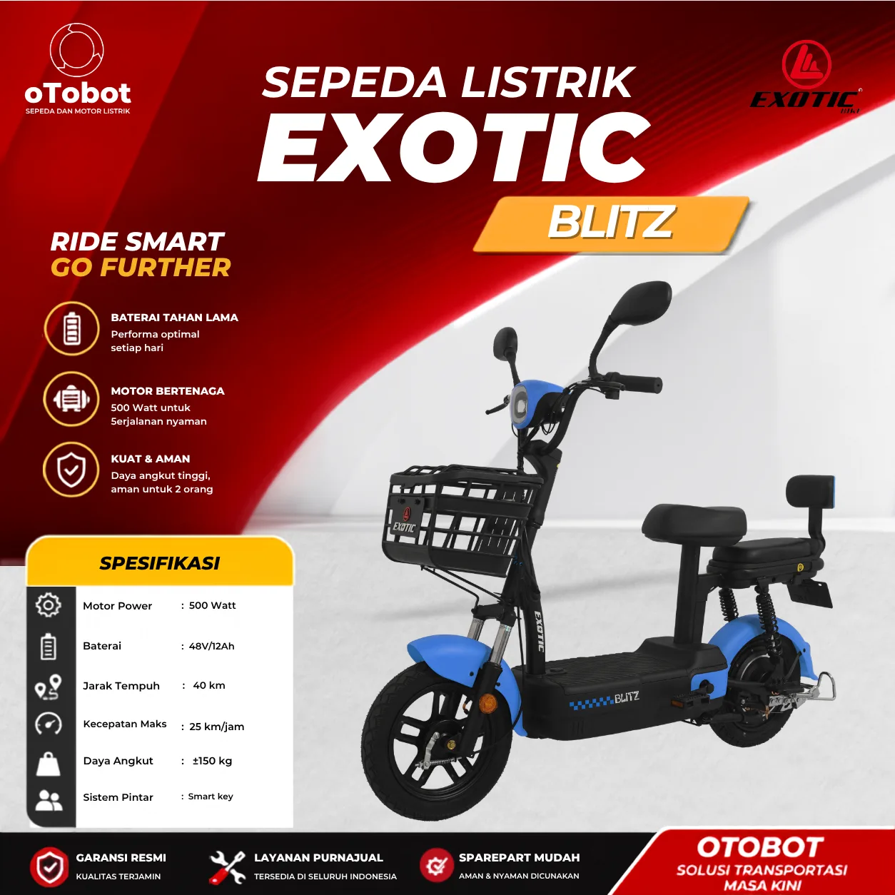 SEPEDA LISTRIK EXOTIC BLITZ