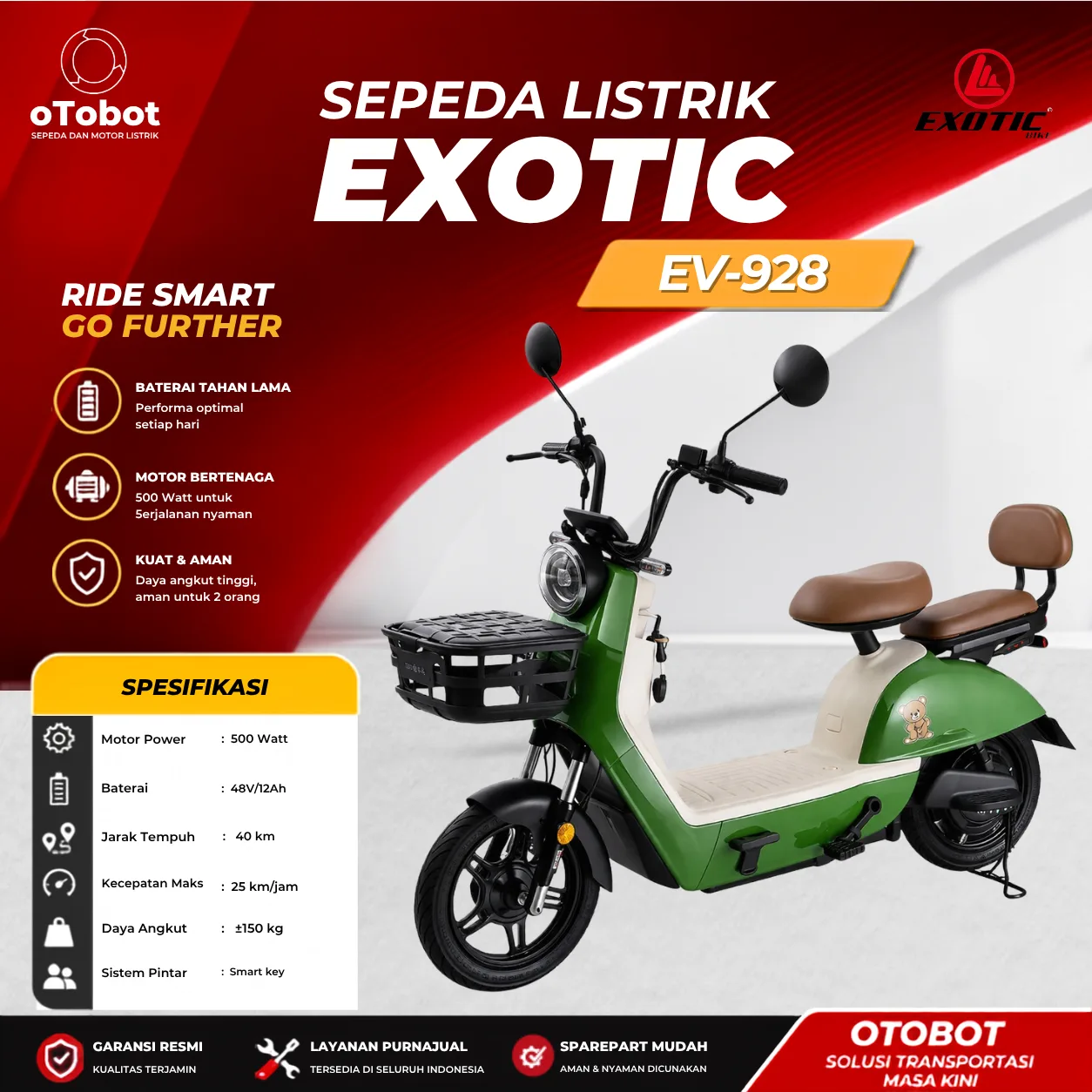 SEPEDA LISTRIK EXOTIC EV-928