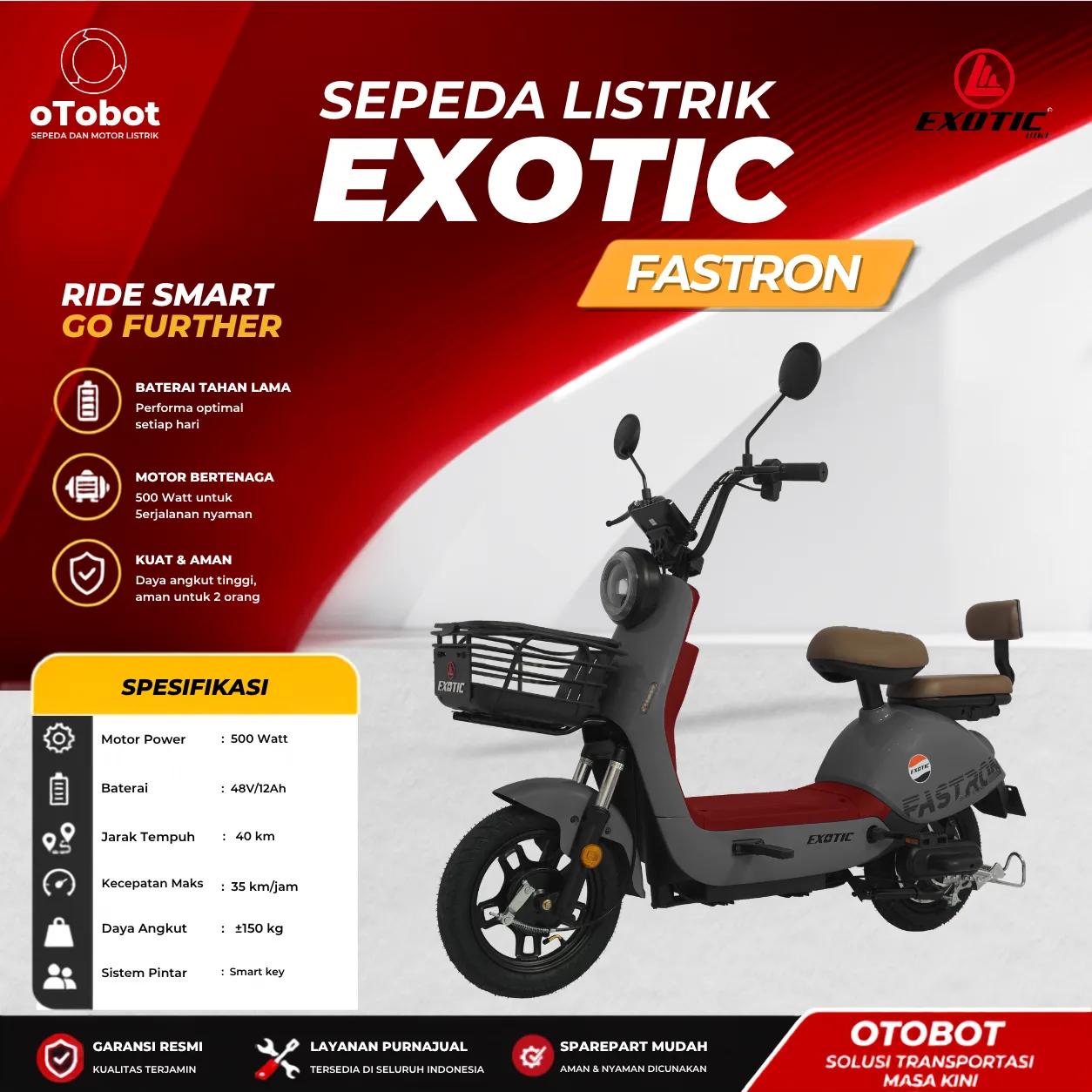 SEPEDA LISTRIK EXOTIC FASTRON