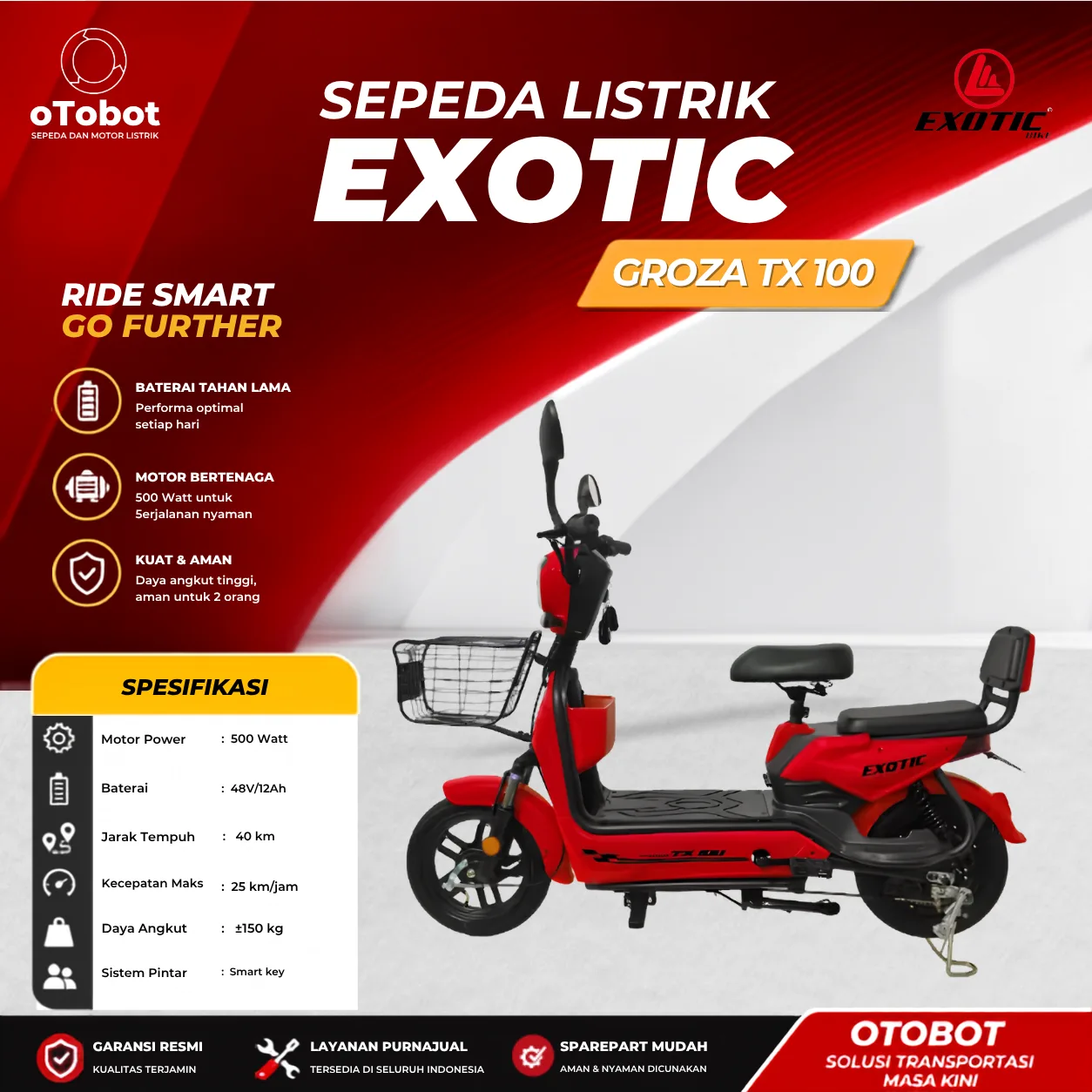 SEPEDA LISTRK EXOTIC GROZA TX100