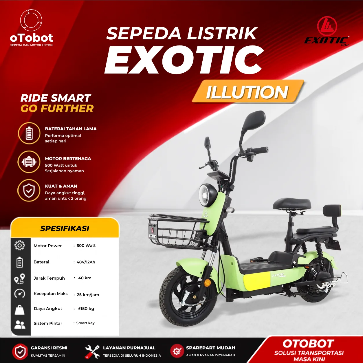 SEPEDA LISTRIK EXOTIC ILLUTION