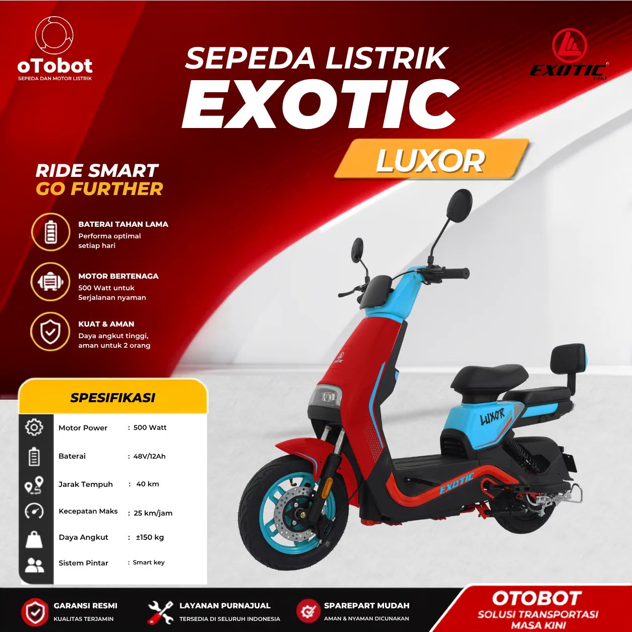 SEPEDA LISTRIK EXOTIC LUXOR