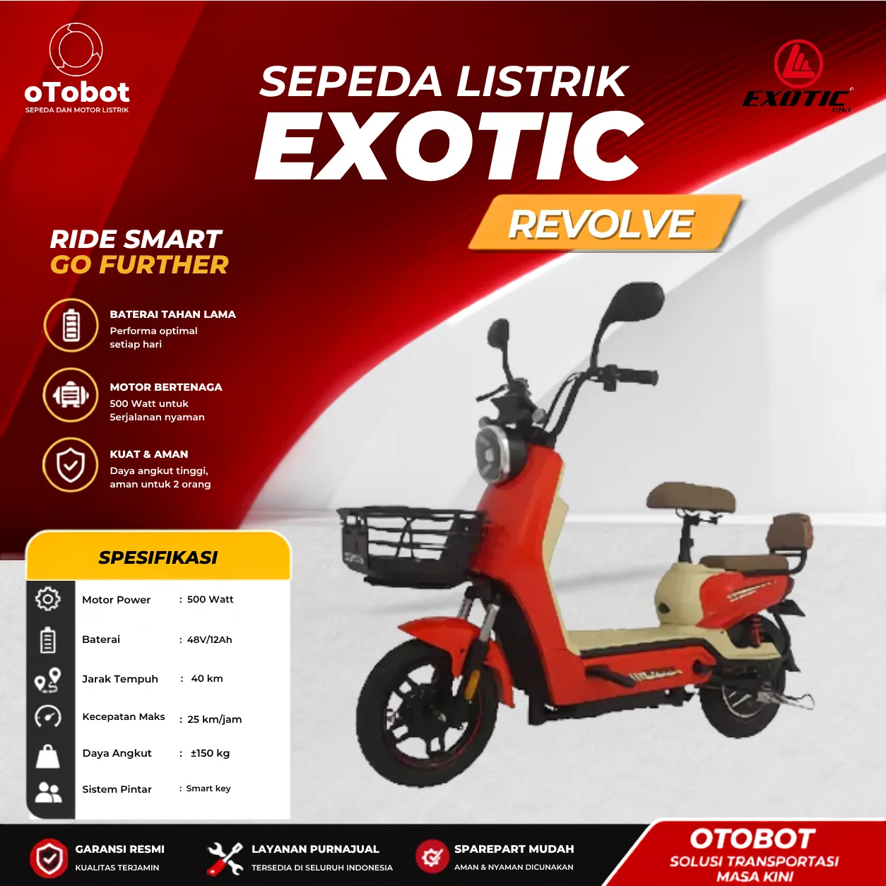 SEPEDA LISTRIK EXOTIC REVOLVE