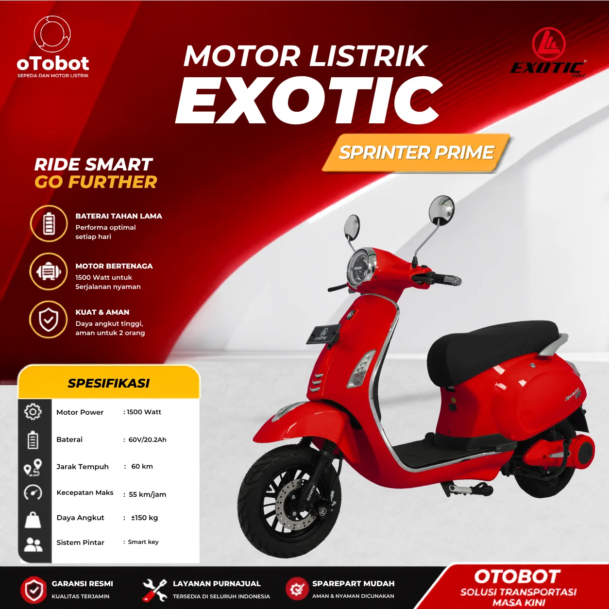 MOTOR LISTRIK EXOTIC SPRINTER PRIME