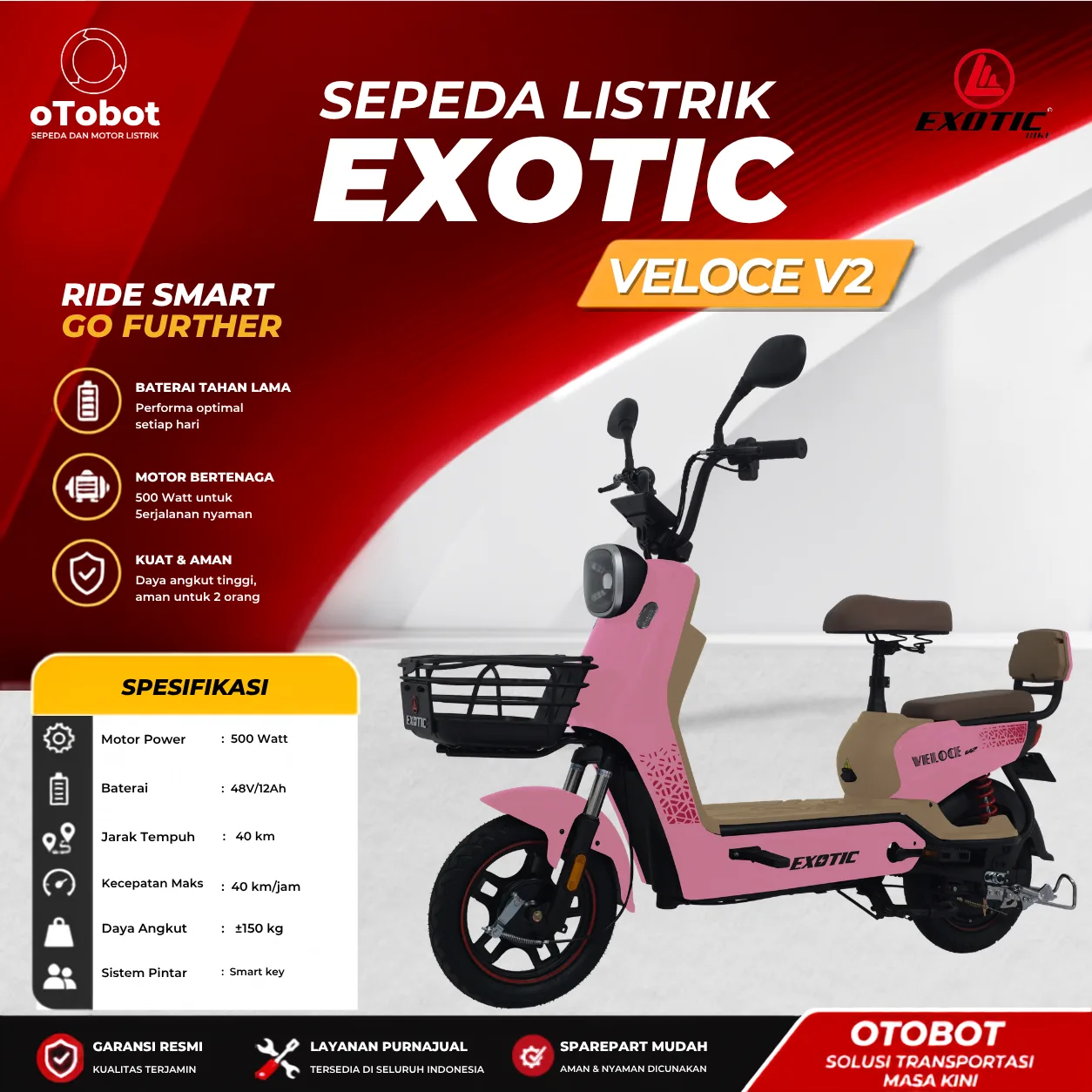 SEPEDA LISTRIK EXOTIC VELOCE V2