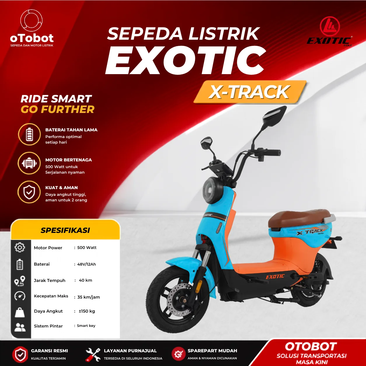 SEPEDA LISTRIK EXOTIC X-TRACK