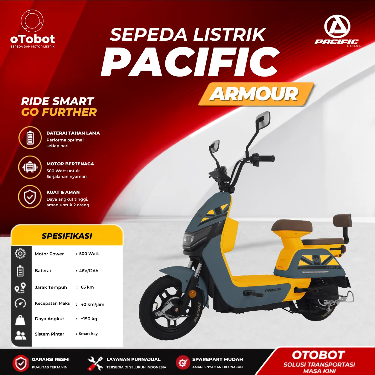 SEPEDA LISTRIK PACIFIC ARMOUR