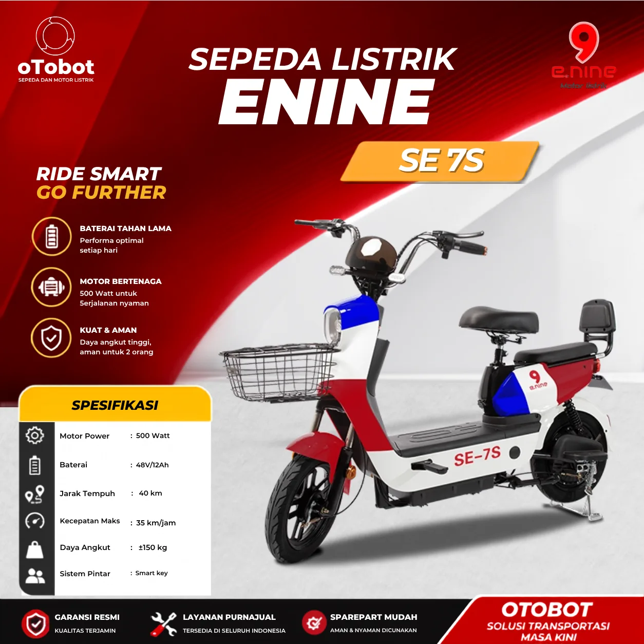 SEPEDA LISTRIK ENINE SE7S