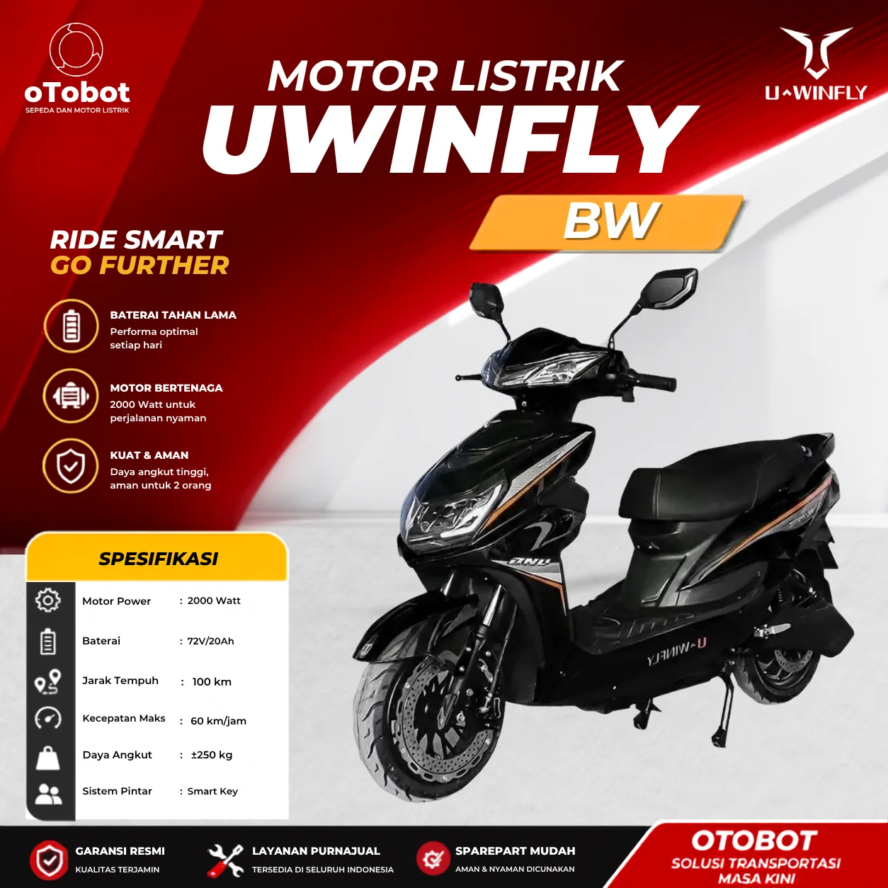 MOTOR LISTRIK UWINFLY BW